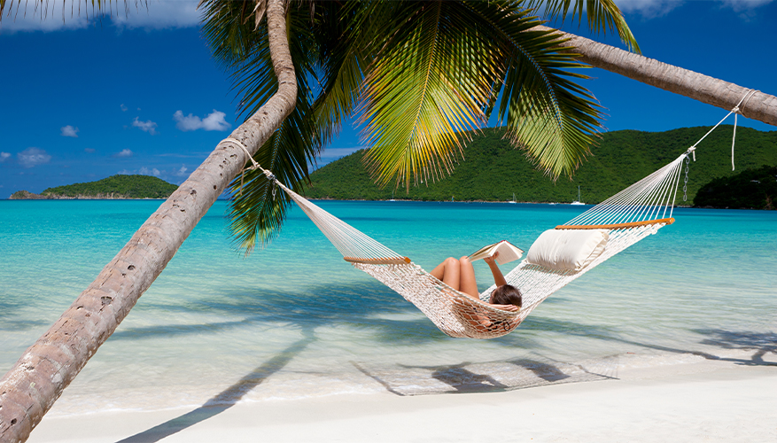 Women Relaxing in Hammock